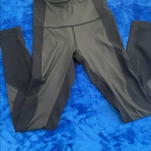 Lululemon Faux Leather Front Panel Leggings, Black - Size 4